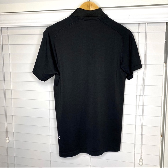 Lululemon Black Metal Vent Tech Polo Shirt - Picture 4 of 7